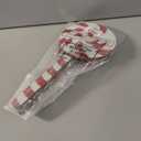 Huwena 6 Pcs 16'' Large Christmas Candy Ornaments Christmas Lollipop Ornament Double Sided Printing Peppermint Xmas Ornament Decorative Hanging Ornament Pendant for Xmas (Red, White,Wood)