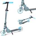 Aero Scooter for Kids 5-8 | Dynamic Lights, Hand Brake & Shock Absorption | Boys Girls 2 Wheels Kick Scooter | Foldable & Height Adjustable