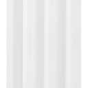 N&Y HOME Small Fabric Shower Curtain Liner for Long Stall Size 36 x 78 inches,Hotel Quality, Washable, White Narrow Bathroom Curtains with Grommets, 36x78