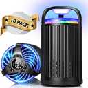 Fly Trap Indoor, 3 in 1 Fruit Fly Traps for Indoors Gnat Traps for House Indoor, Smart Flying Insect Trap Bugs Light Mosquito Catcher with 10 Refills, Ideal for Kitchen, Graden, RV, Office - Black