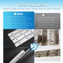 Heavy Duty Piano Hinge 30 Inch x 3 Inch Width Stainless Steel Piano Hinge 2 Pack 0.060'' Thick Continuous Hinge for Heavy Duty Cabinet Furniture Metal Plate Door Toolbox Wooden Box Industrial Project