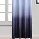 Yakamok Room Darkening Black Gradient Color Ombre Blackout Curtains with Grommet Thickening Polyester Thermal Insulated Window Drapes for Living Room/Bedroom (Black, 2 Panels, 52x84 Inch)