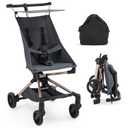 Lightweight Baby Stroller Under 10 lbs, Travel Strollers for Airplane with Carry Bag, One-Handed Fold Compact Umbrella Stroller - Adjustable Sun Canopy, 360 Wheels & 3-Point Safety Harness (Blue)