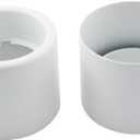 ZYAMY 4PCS Socket Shade Ring Metal Lampshade Sleeve Ring Diameter 1 to 1/2 inch Fixed Glass Shade Replacement Lamp Socket Ring Snap Head Ring Lamp Fixture Matching for Ceramic Sockets White