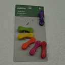 Kikkerland Rainbow Bag Clips (Set of 6), Multicolor