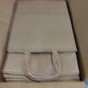 FACEBAG 50-Pack Brown Paper Bags with Handles Bulk, 8x4.25x10.5 Inches,Medium-sized Gift Bags with Handles for Party FavorsTake-OutGrocery Shopping & RetailReusable & Durable