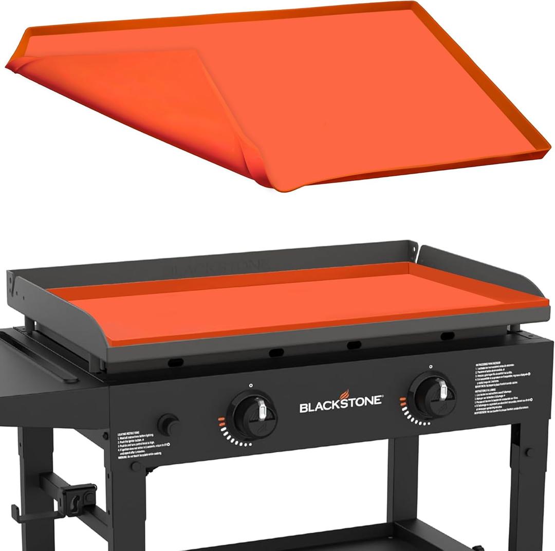 28" Premium Silicone Griddle Mat for Blackstone 28 Inch Griddle Accessories, Heavy Duty Food Grade Silicone Griddle Cover, Preventing Dirt & Rust All Year Round
