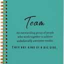 4 x hold fizz Green Meeting Notebook for Work, Employee Appreciation Gifts, Team Gifts for Employees, Journals for Writing, Thank You Gifts for Women Men Leader Boss Manager Mentor Coworkers, 5.5"x8.3"