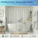 SUSTAINAURA Heavy Duty Clear Shower Curtain Liner 72x72 Waterproof, Quick Dry, Odor Free, Eco Friendly, Non-Toxic with 3 Weighted Magnets & 12 Rustproof Grommets Bathroom Accessories