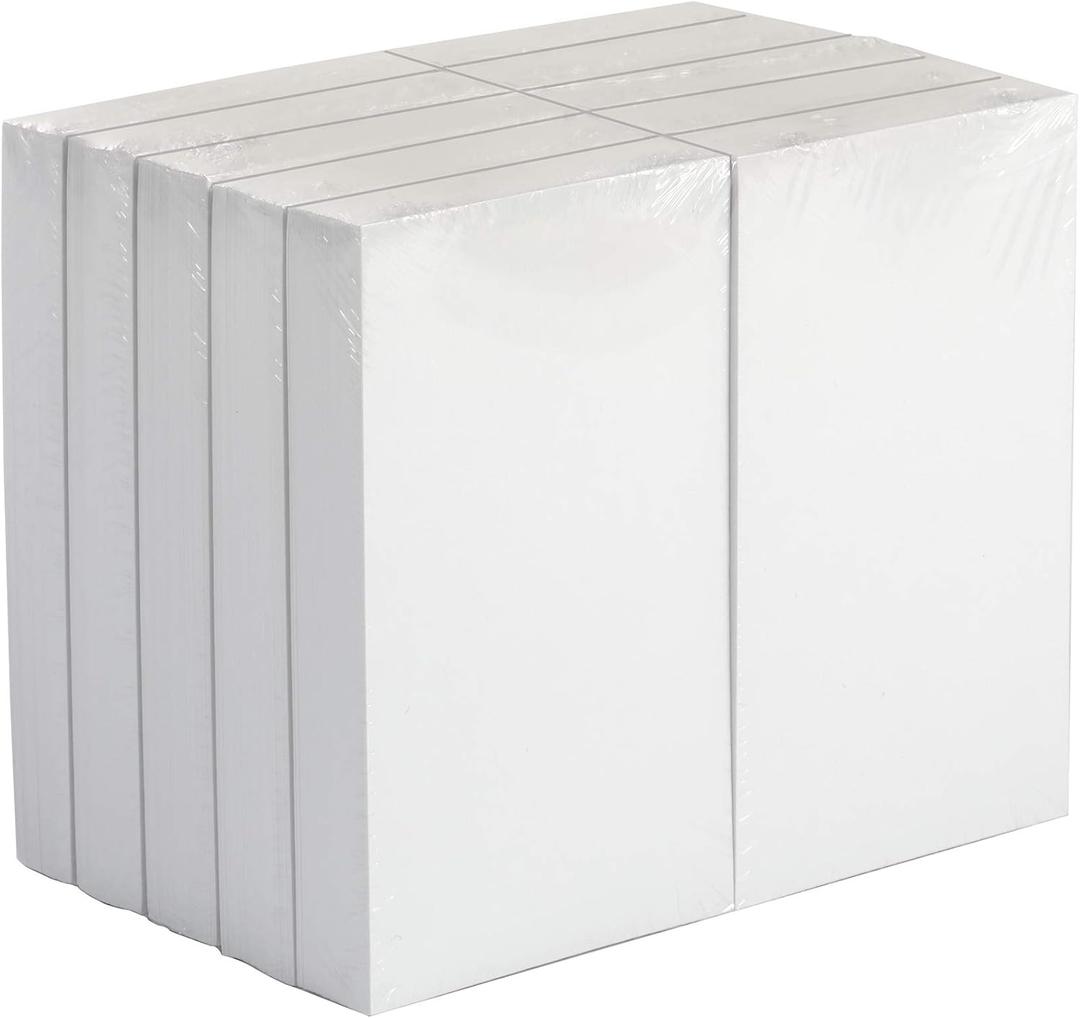 Amazon Basics Blank Index Cards, 1000 Count, 10 Pack of 100, White, 3" x 5"