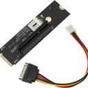 NGFF M.2 M-Key to PCIe X4 Expansion Card Adapter,M.2 B Key 2260 2280 SSD to PCIE 1X 4X 8X 16X Riser Card