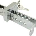 Stainless Steel Car Brake Lock - 8 Hole Brake Pedal Security Device with Anti-Theft Protection