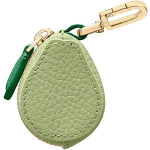 Cute Fruit Leather Bag Charm Y2K Strawberry Keychain With Zipper Backpack Kawaii Cutecore Mini Purse (One Size, Avocado)