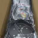 ASGYISA Semi Flush Mount Modern Ceiling Light Fixture 6 Lights Black Vintage Matte Sputnik Chandelier Ceiling Lamp with E26 Bulb Base for Farmhouse Dining Room Living Room Bedroom Study Kitchen