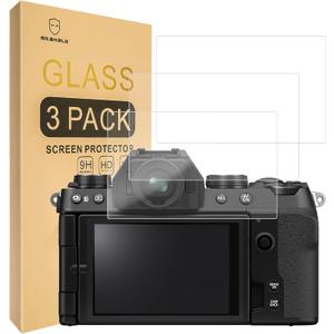 2 x Mr.Shield [3-Pack] Screen Protector For Fujifilm X-E3, X-S10, X-A1, X-A2, X-M1, XE3, XS10, XA1, XA2, XM1 Camera [Tempered Glass] [Japan Glass with 9H Hardness] Screen Protector