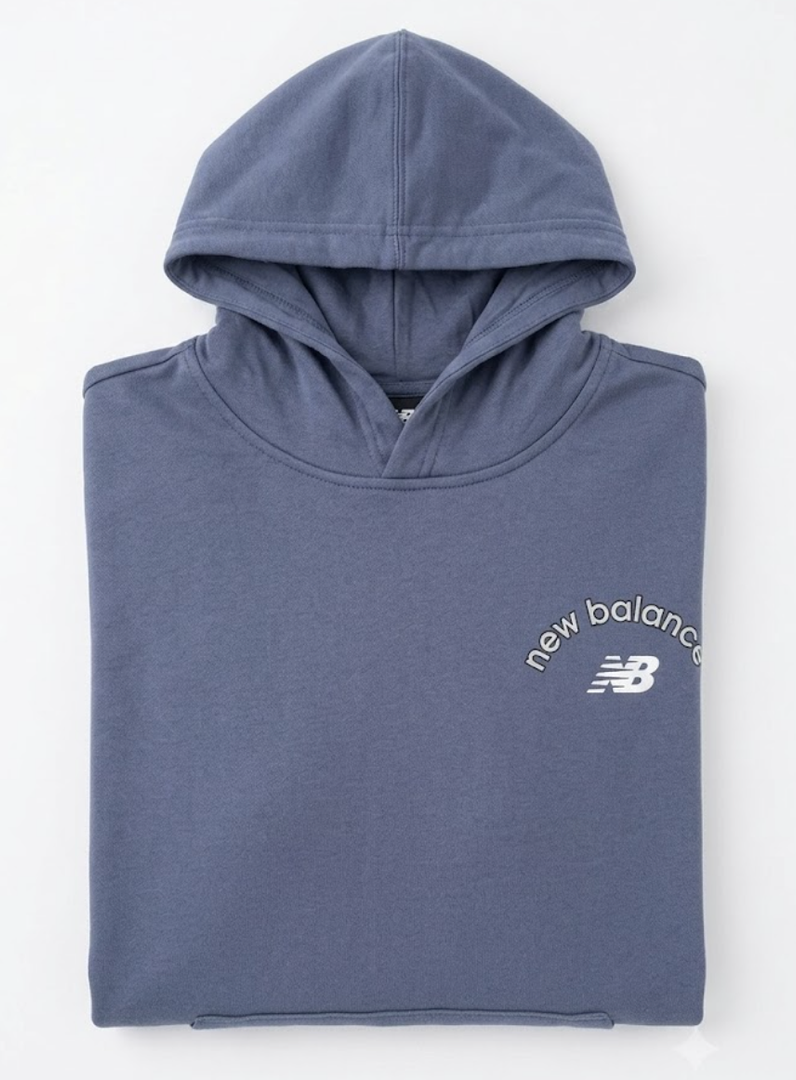 New Balance Boys Graphic Hoodie – Premium Comfy Cotton Blended Fleece Pullover Sweatshirt, Large