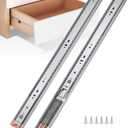 Chibery 14 Inch Side Mount Soft Close Drawer Slides, 10 Pairs Heavy-Duty Full Extension Kitchen Cabinet Drawer, Metal Ball Bearing Smooth Slow Quiet Self Closing Dresser Glides Runners, 100LB Capacity