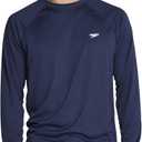 Speedo Men's UV Swim Shirt Easy Long Sleeve Regular Fit (Peacoat), S