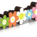 Yousoontic Spring Decorations Daisy Flower Table Centerpieces, Light up 3D Wooden Floral Sign with LED Lights, Colorful Farmhouse Spring Decor for Home Mantel Desk Office Party