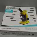 Kids Microscope,40-1600x Microscope Kit for Kids Beginners Children,STEM Kit,Prepared Slides,LED Light and Configured Various Operating Tools- Science Experiment Toy for Kids Ages 6-12