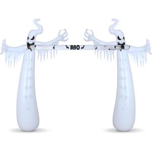 Halloween Inflatable Limbo Game Ghost Halloween Party Limbo Carnival Game Decorations for Adults Big Horror Ghost Inflatable Decorations for Holiday Party