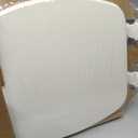 CHURCH Toilet Seat, Easy Clean Hinges Release for Deep Cleans, Durable Enameled Wood Seat, Elongated, Biscuit