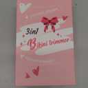 3-in-1 Electric Bikini Trimmer for Women, IPX7 Waterproof Electric Razor, Rechargeable Cordless Pubic Hair Shaver, with LED Display, for Ladies Bikini Pubic, Face, Underarms, Legs (Pink)