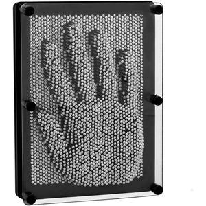 LXS 3D Pin Art Board Game Toy - Large Size(6 x 8 inches), Classic Pin Impression Desk Toys Sculpture for Children Adults