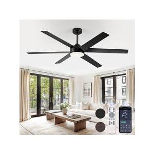 6 Blade Black celling fan