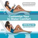 GoSports Coast Modern in Pool Lounge Chair - Waterproof & Weighted Chaise Lounger - Outdoor Pool Furniture for Patio or in Baja Shelf