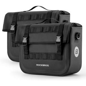 ROCKBROS Bike Panniers 15L Capacity Waterproof Bike Rack Bag 2PCS Cycling