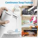 Automatic Liquid Soap Dispenser,4-Level Adjustable, Wall Mount,USB Rechargeable,12.8oz/ 380ml,Touchless Hand & Dish Soap Dispenser for Bathroom, Kitchen,Hotel, Restaurant