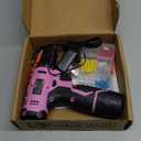 FADAKWALT Cordless Drill Set, 12V Power Drill Set with Battery and Charger, 3/8'' Keyless Chuck, 21+1 Torque Setting, 180 inch-lbs, Pink Electric Drill for Women's Garden DIY ProjectsPink)
