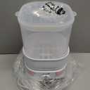 Bottle Sterilizer, Baby Bottle Steam Sterilizer, Electric Baby Bottle Sanitizer with Timer for Baby Bottles, Pacifiers, Pump Parts