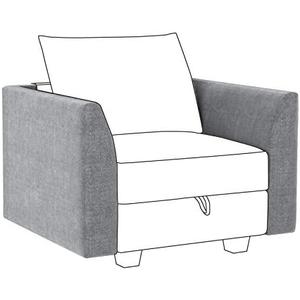 Amazon.com: HONBAY Side Armrest Module for Modular Sofa Pair of Armrests for Sectional Modular Couch, Grey : Home & Kitchen