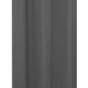 Deconovo 100% Blackout Curtains  Noise Reducing, Thermal Insulated Drapes  Grommet Room Darkening Window Panels  Light Blocking & Privacy Protection (Dark Grey, 42x84 Inch, 1 Panel)