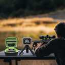 Carrying Case for Garmin Xero C1 Pro Chronograph Ballistic Range Shooting, Custom-Insert Storage Holder with Mesh Pocket for USB Cable, Charging Adapter (Green)