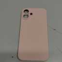 for iPhone 16 Plus Case Silicone,with [Full Camera Protection][Soft Anti-Scratch Microfiber Lining],Liquid Silicone Ultra Slim Shockproof Phone Case for Men Women Girls-Pink