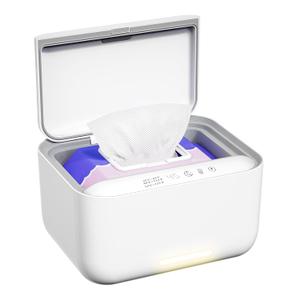 Baby Wipe Warmer Dispenser Holder with 3 Level Surround Temperature ControlDiaper Water Wipe Holder Container with Light for Wipe, Towel, Wet Tissue (White)