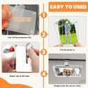 4 x 2Pcs Car Acrylic Magnetic Personalized Photo Holder Car Accessories Car Visor Photo Clip, Car Visor Picture Frame, Suitable for Adding Family or Personal Photos