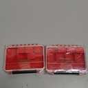 IPX4 Waterproof Small Storage Parts Organizer, Small Parts Case with Removable Dividers, Screwdriver Bit Set Box(2 Boxes)