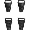 8 Pcs Kayak Scupper Plugs Kit with Silicone Handles-2 Sizes Scupper Plugs Drain Holes Stopper Non-Slip Easy Installation Waterproof & Leak-Proof for Kayaks Canoes Fishing Boats (Black, Small)