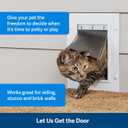 PetSafe Never Rust Wall Entry Pet Door - Telescoping Frame - Insulates Better Than Metal, Energy Efficient - Interior & Exterior Walls, Weatherproof, Easy to Install & Clean - L
