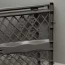 MYPET North States Paws Portable Pet Gate: 26-40" Wide. Pressure Mount. No Tools Needed. Made in USA, 23" Tall, Expandable, Durable Dog Gates for Doorways, Fieldstone Gray
