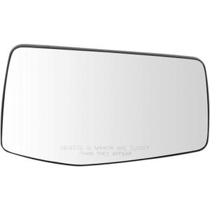 TRQ Mirror Glass RH Right Passenger Compatible with 2019-2023 GMC Sierra 1500 2022 GMC Sierra 1500 Limited 2019-2023 Chevy Silverado 1500 2022 Chevy Silverado 1500 LTD Factory Equipped Mirrors Only