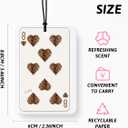 4 x Trendy Retro Cheetah Print Car Air Freshener 4 Pcs, Leopard Print Lucky 8 Ball Dice Hanging Air Freshener for Home Bar Cars Closet Drawer Books, Girly Car Accessories Mirror Decor for Women