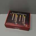 Window Candles, 8 Pack LED Battery Operated Christmas Candles for Windows with Remote Timer Electric Flameless Candle Lights with Candle Holders Suction Cups for Christmas Decorations