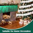 10 Pcs St. Patrick's Day Parade Float Gold Green Decoration with Foil Fringe Garland Set of 4 and Metallic Twist Garland Set of 6 Shiny Metallic Tassel Banner Ideal for Parade