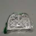 Home Basics Cast Iron Paper Napkin Holder/Freestanding Tissue Dispenser For Kitchen Countertops, Dining Table, Picnic Table, Indoor & Outdoor Use, Durable Storage and Organization Option (White) (5.62" x 2.18" x 4.6")