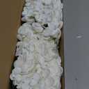 4pcs 21" Faux White Hydrangeas Artificial Flowers, Real Touch Silk Hydrangea Flowers with Stems for Bridal Wedding Bouquet Party Home Decor